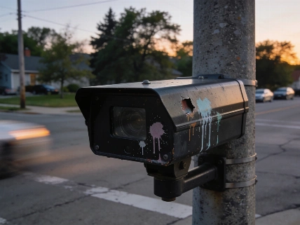 Vandalism Targets License Plate Cameras as Michigan Debates Privacy Farmington Voice