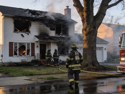 Family Escapes Farmington Hills House Fire Sparked by Lightning Farmington Voice