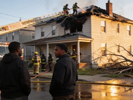 Lightning Sparks Fire at Detroit Apartment, Storms Down Trees Citywide Farmington Voice
