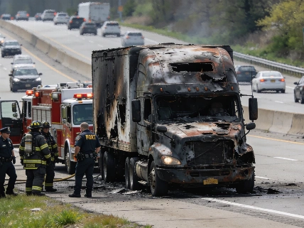 Freightliner Van Fire Shuts Down Garden State Parkway in Wall, NJ Farmington Voice