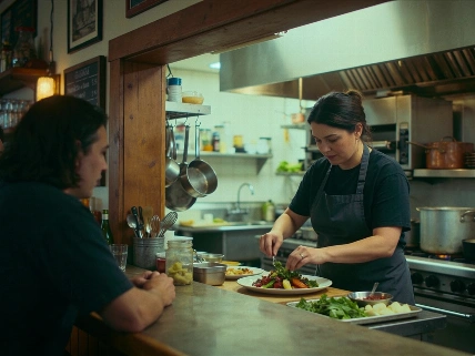 Farmington Chef Put Open-Kitchen Dinners at the Center Farmington Voice