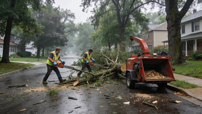 Farmington Hills crews clear debris after Labor Day storm knocks out power Farmington Voice